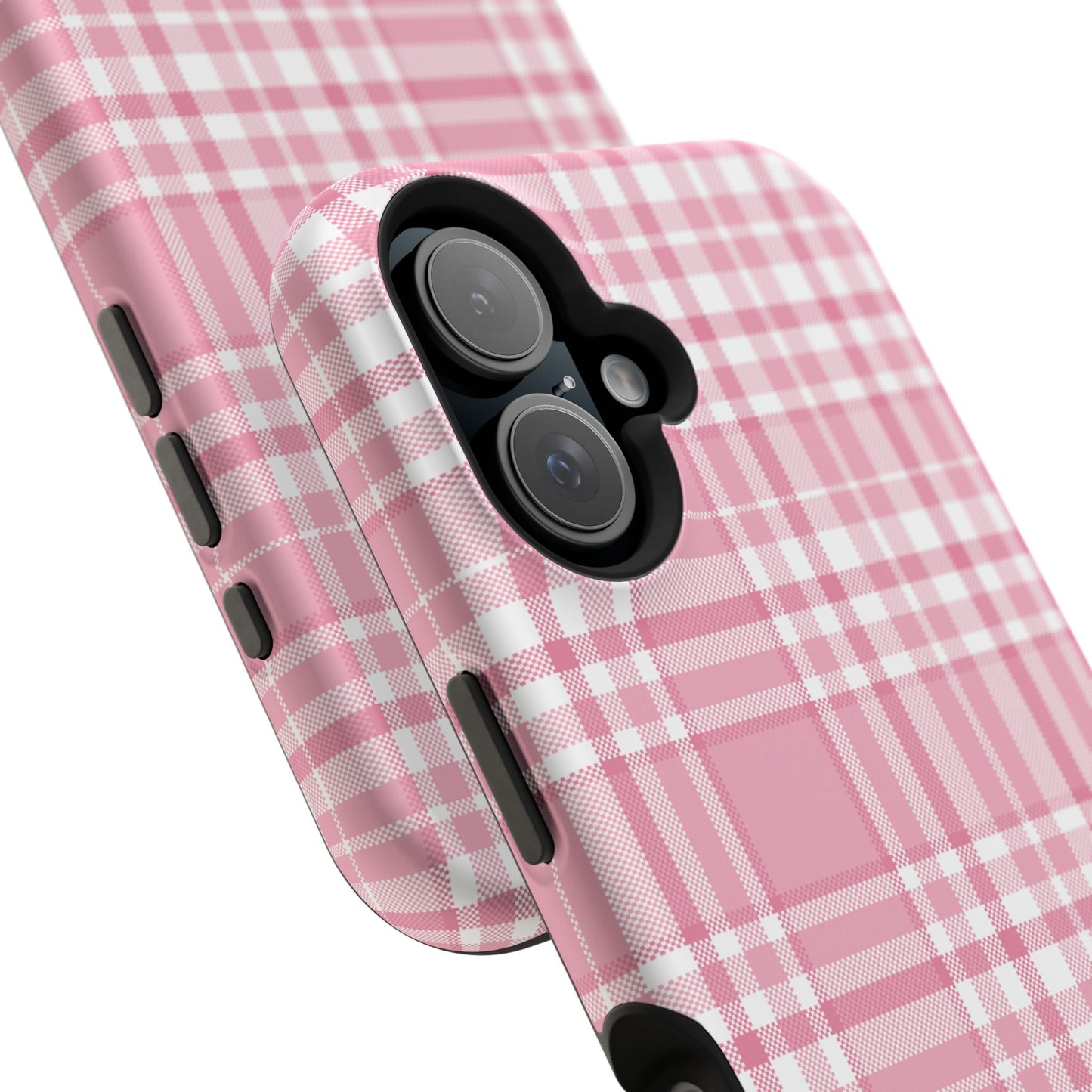 Impact-Resistant Phone Case - Easter Plaid Pink