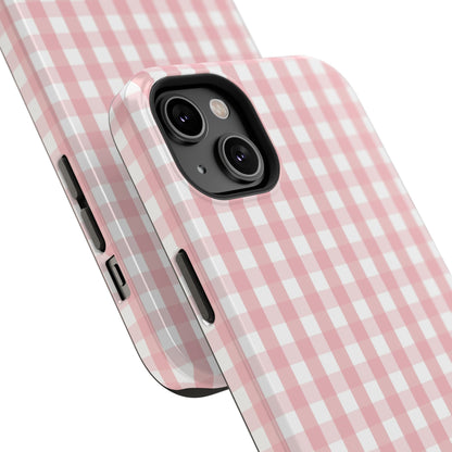 Impact-Resistant Cases -Pink Gingham