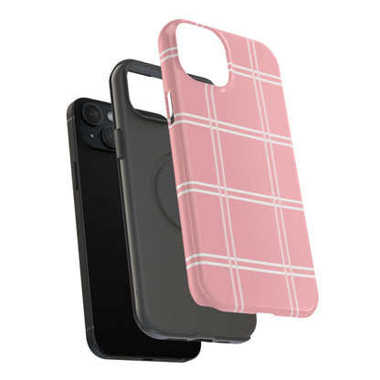 Impact-Resistant Phone Case -Girly Plaid