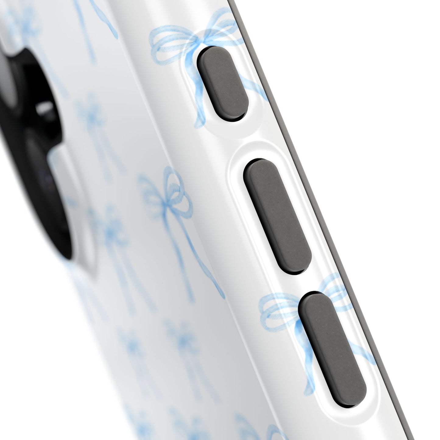 Coquette Blue Bows Impact-Resistant Phone Cases