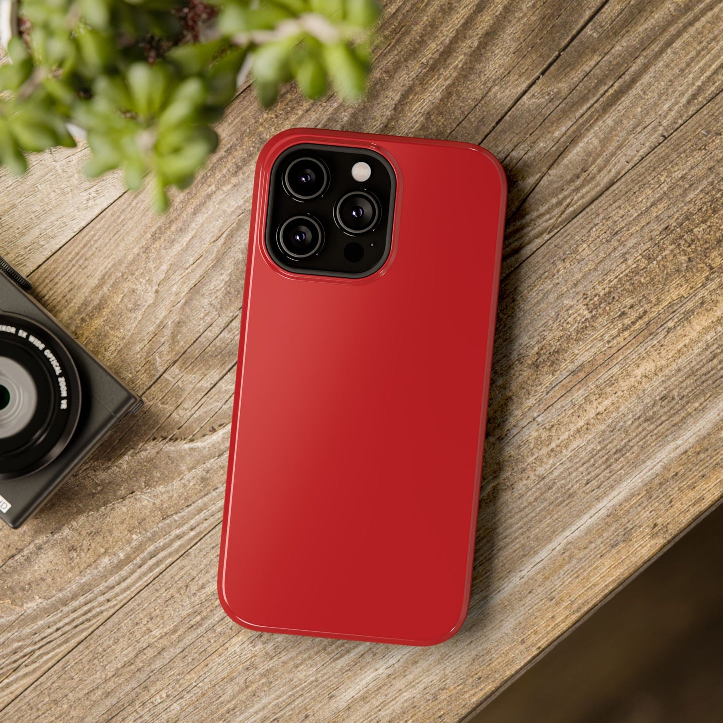 Impact-Resistant Phone Case - Lipstick Red