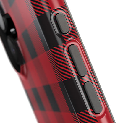 Impact-Resistant Phone Case-Red Black Buffalo Plaid