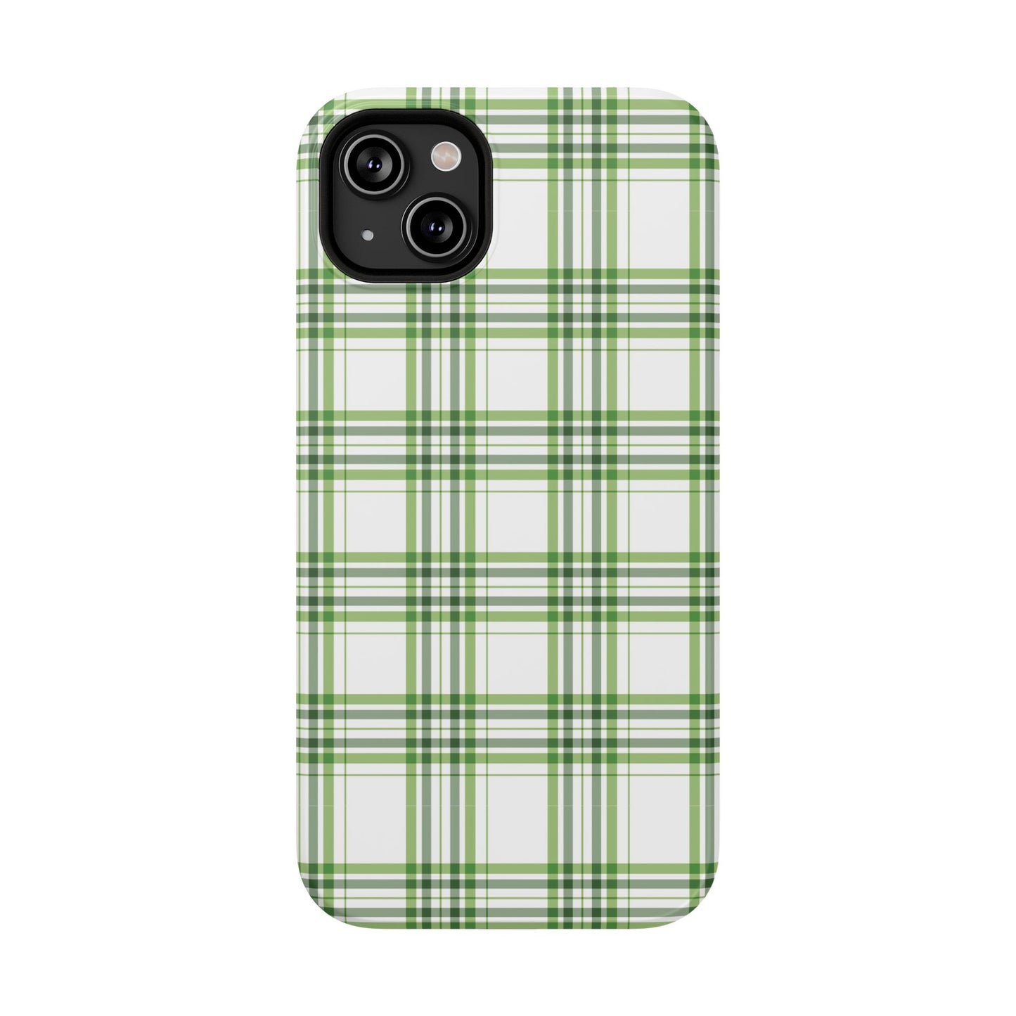 Impact-Resistant Phone Case -St. Patrick's Day Plaid