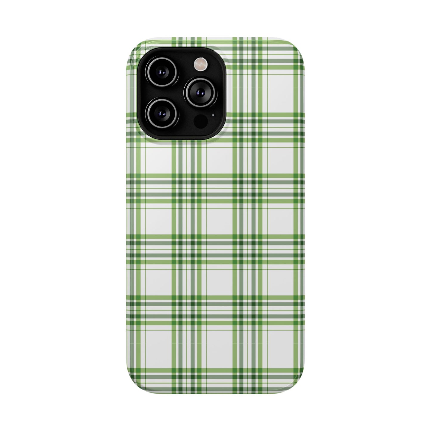 Impact-Resistant Phone Case -St. Patrick's Day Plaid