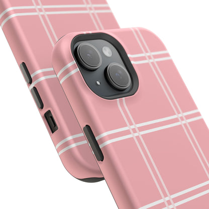 Impact-Resistant Phone Case -Girly Plaid