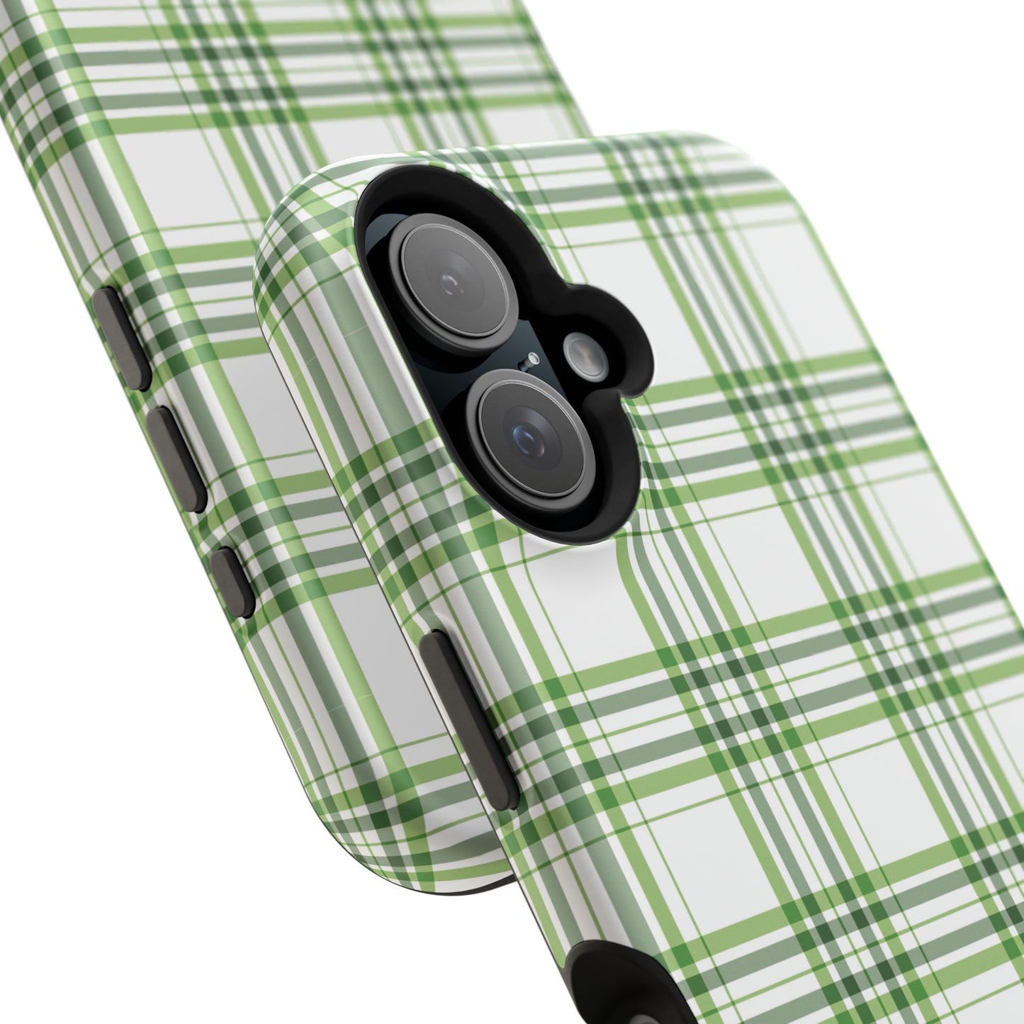 Impact-Resistant Phone Case -St. Patrick's Day Plaid