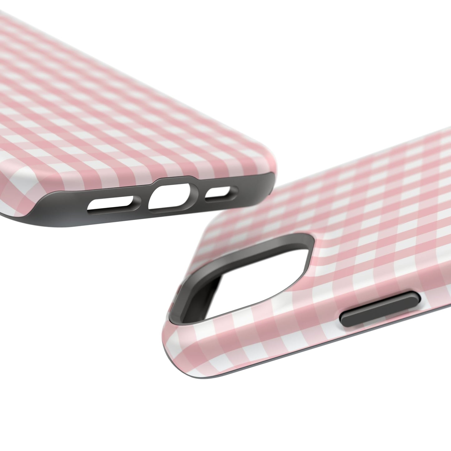 Impact-Resistant Cases -Pink Gingham