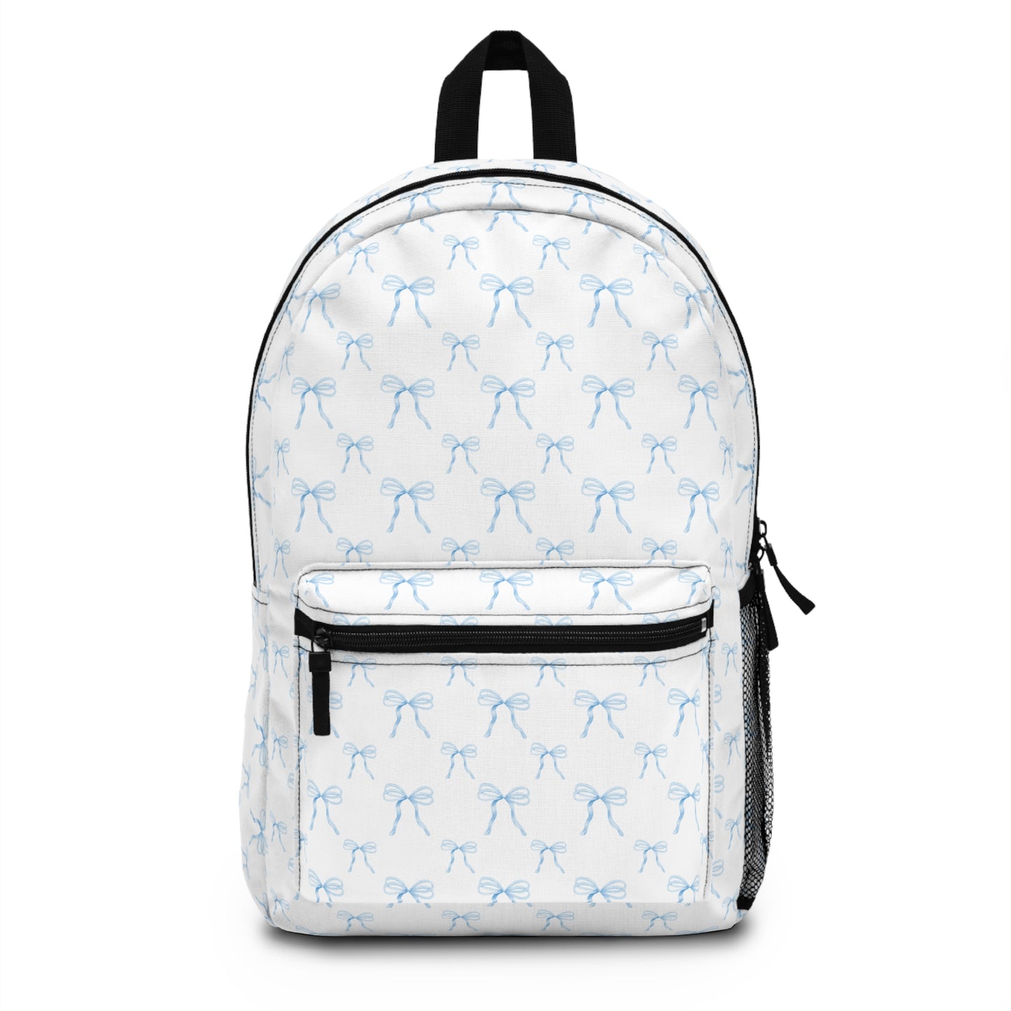 Backpack- Watercolor Coquette Blue Bows