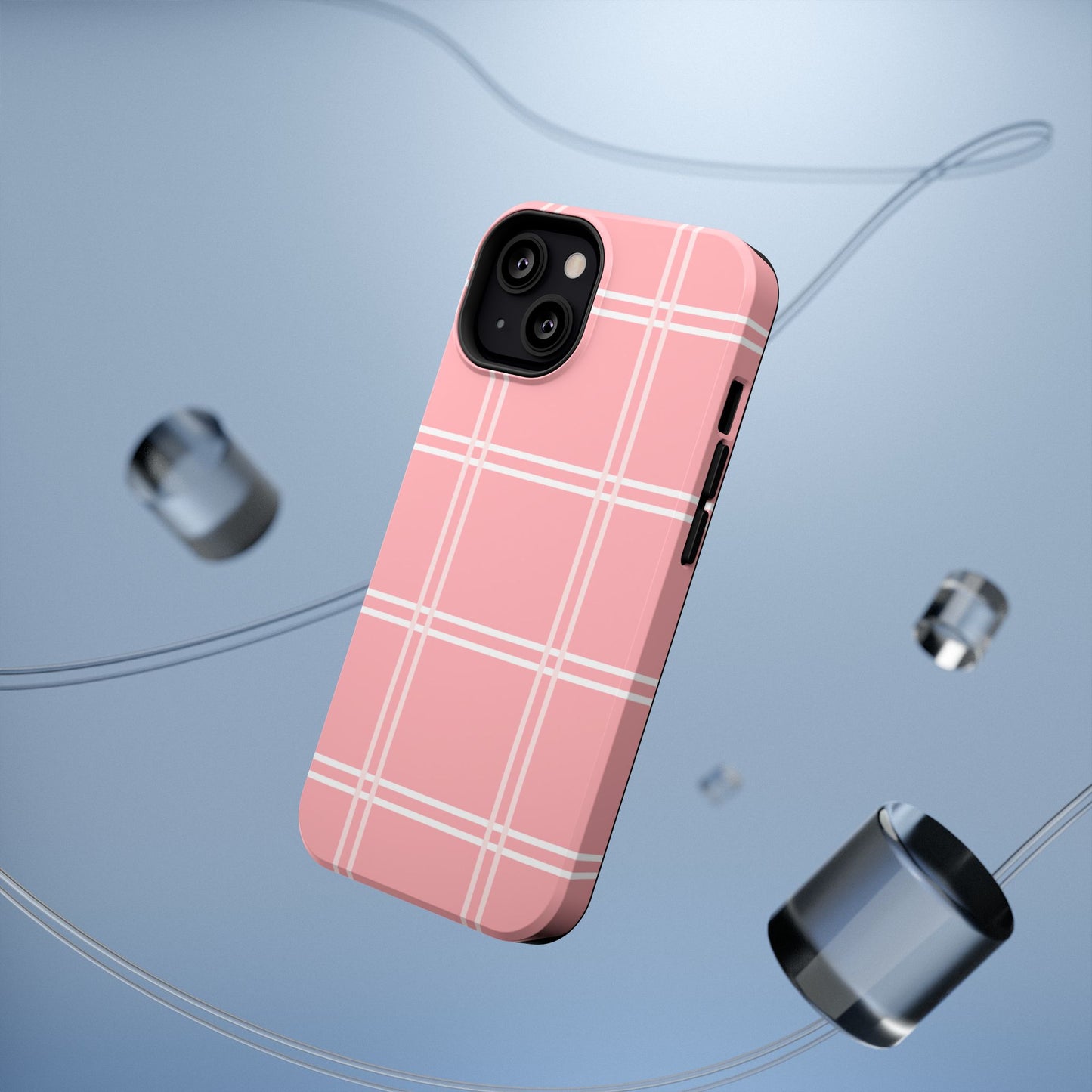 Impact-Resistant Phone Case -Girly Plaid