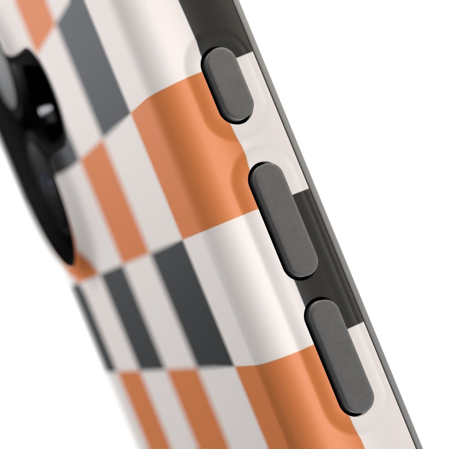 Trendy Halloween Checkerboard Phone Case | Impact-Resistant, iPhone, Samsung