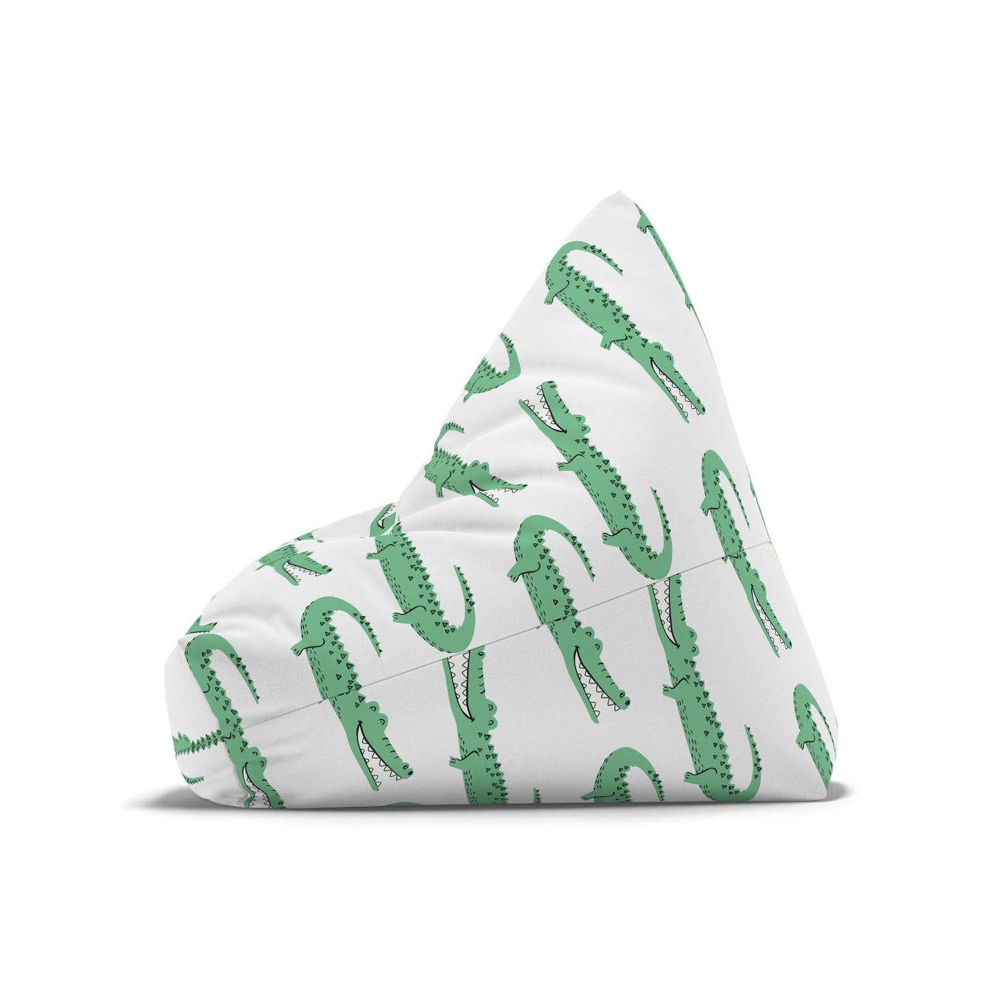 Preppy Green Crocodile Bean Bag Chair Cover