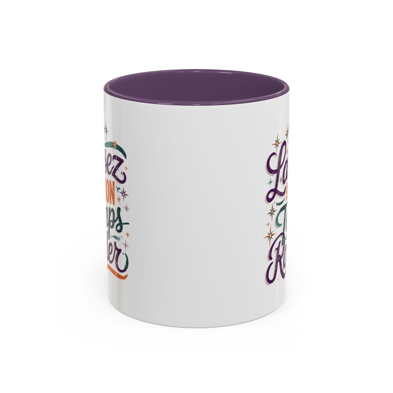 Vibrant Accent Coffee Mug - 'Laissez les Bon Temps Rouler', Perfect for Celebrations, Gifts, Coffee Lovers, Home Decor, and More