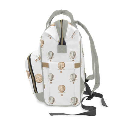 Neutral Hot Air Balloons Multifunctional Diaper Backpack