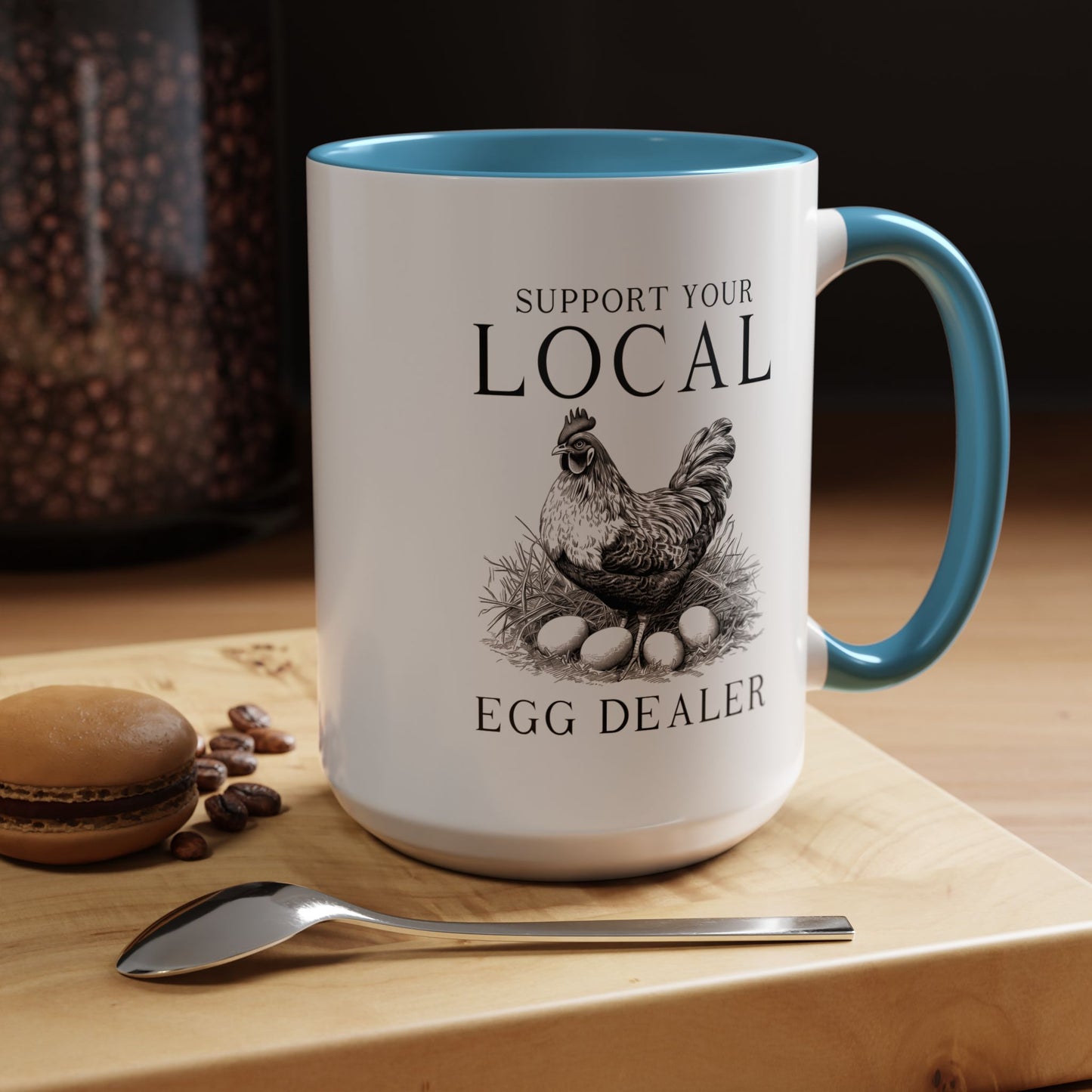 Accent Coffee Mug (11, 15oz)- Egg Dealer