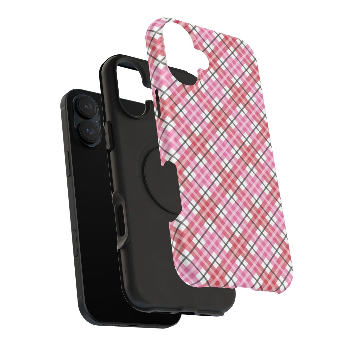 Impact-Resistant Phone Case - Valentine Plaid