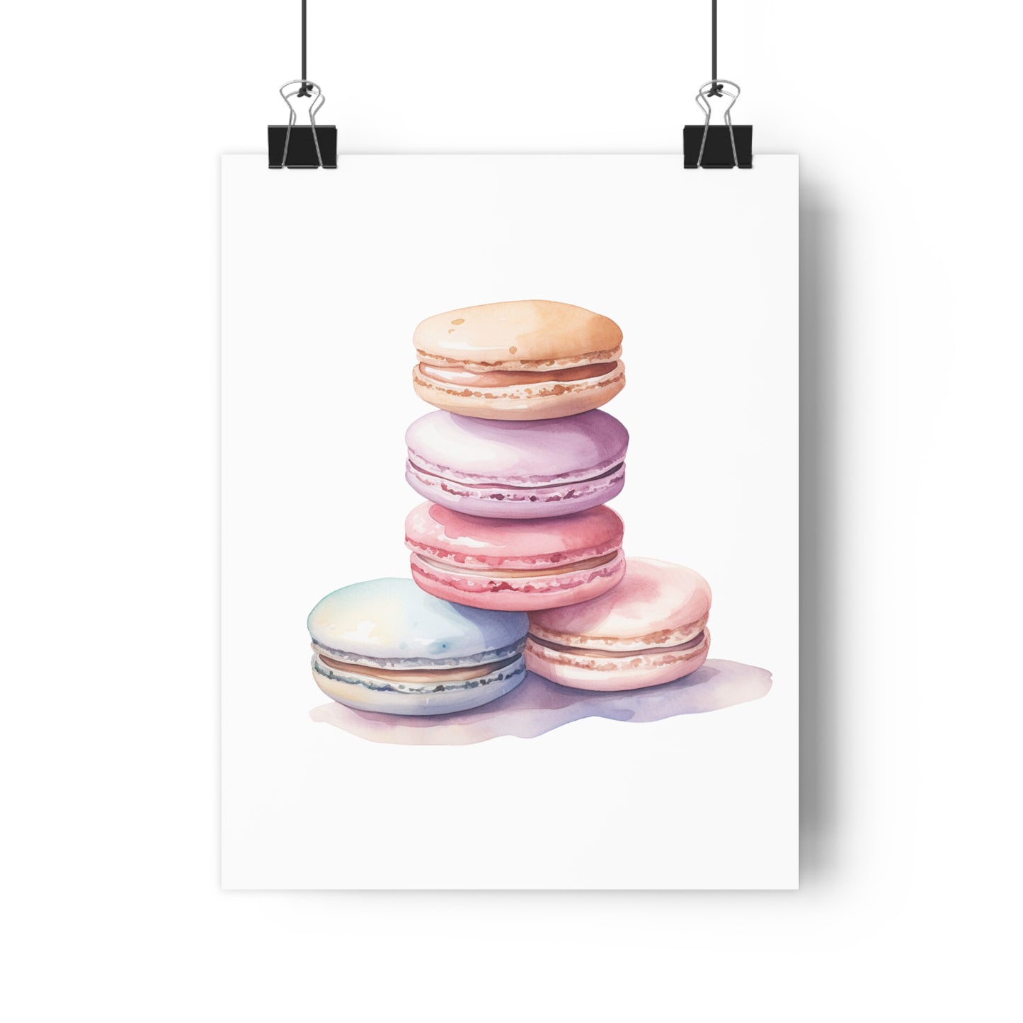 Giclée Art Print Watercolor Candy Land Macaron