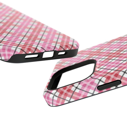 Impact-Resistant Phone Case - Valentine Plaid