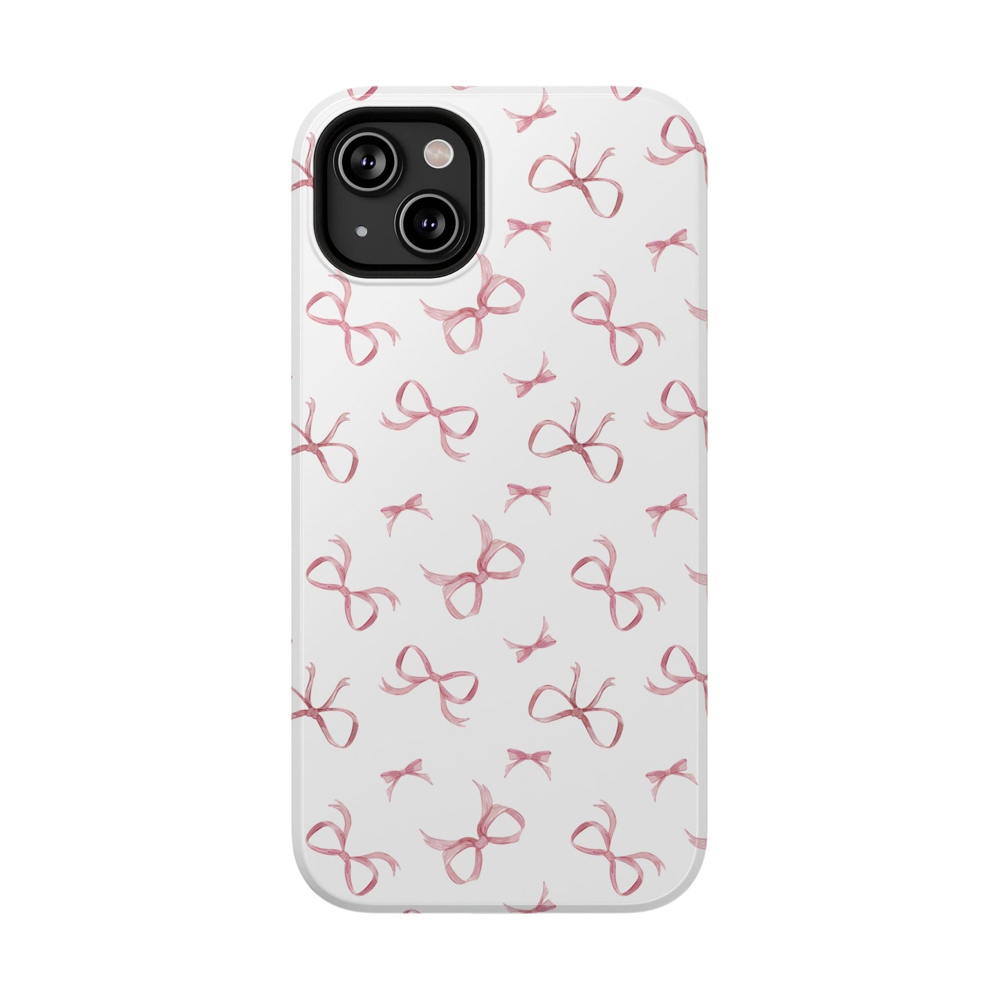 Impact-Resistant Phone Case - Coquette Bows Pink