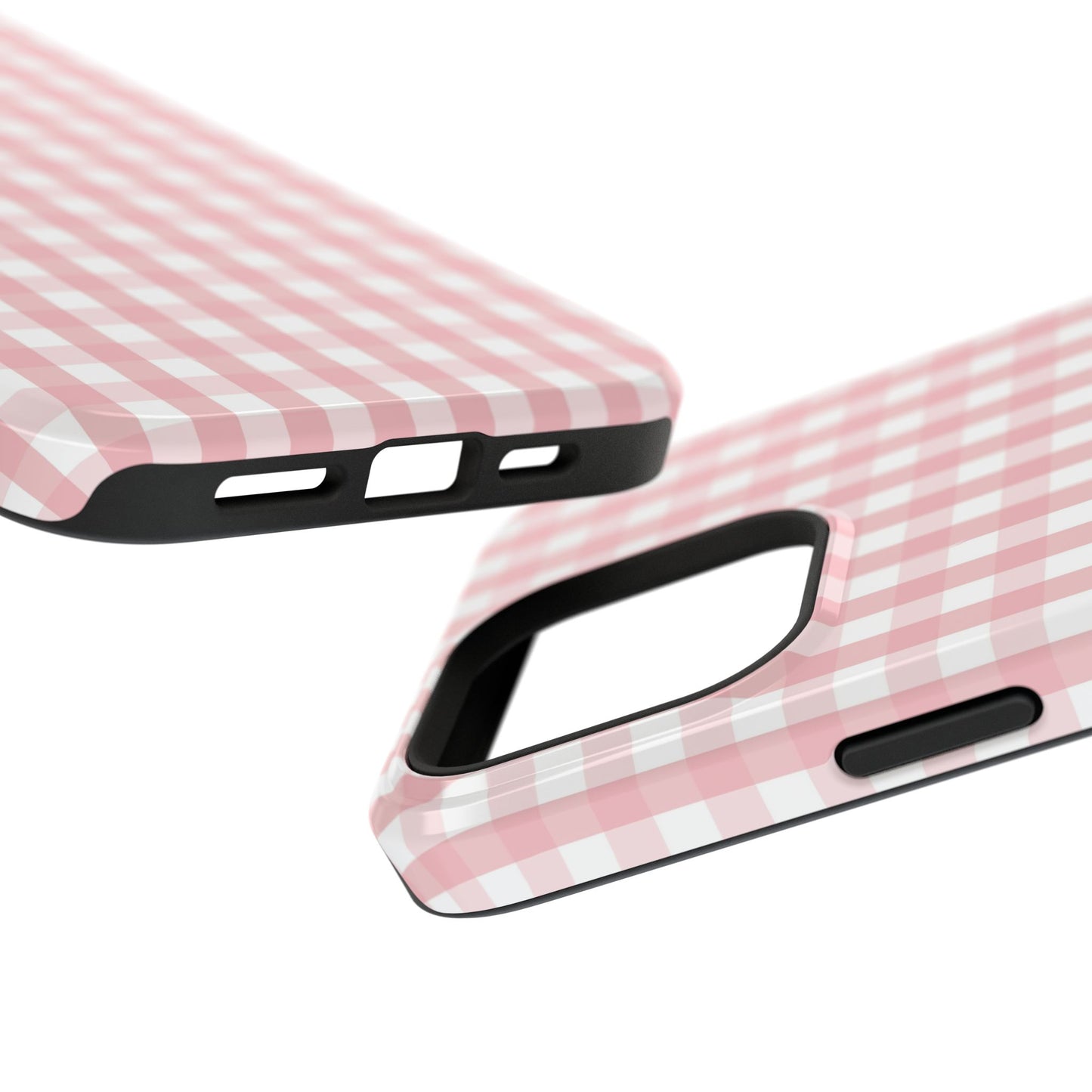 Impact-Resistant Cases -Pink Gingham