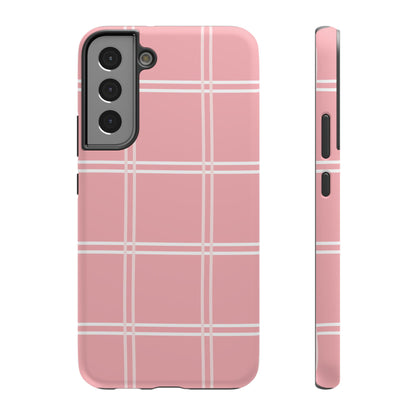 Impact-Resistant Phone Case -Girly Plaid