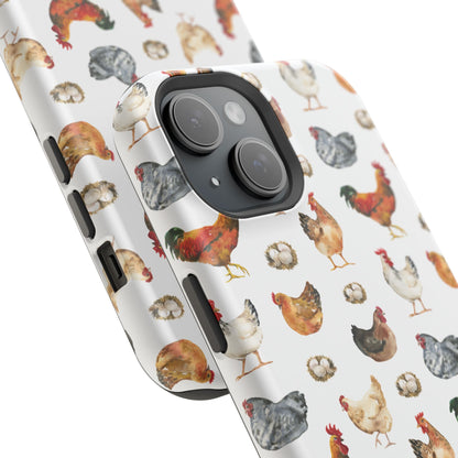 Impact-Resistant Phone Case - Chicken Love