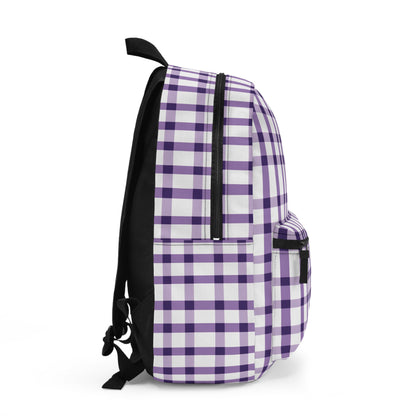 Backpack- Tiger Purple Plaid