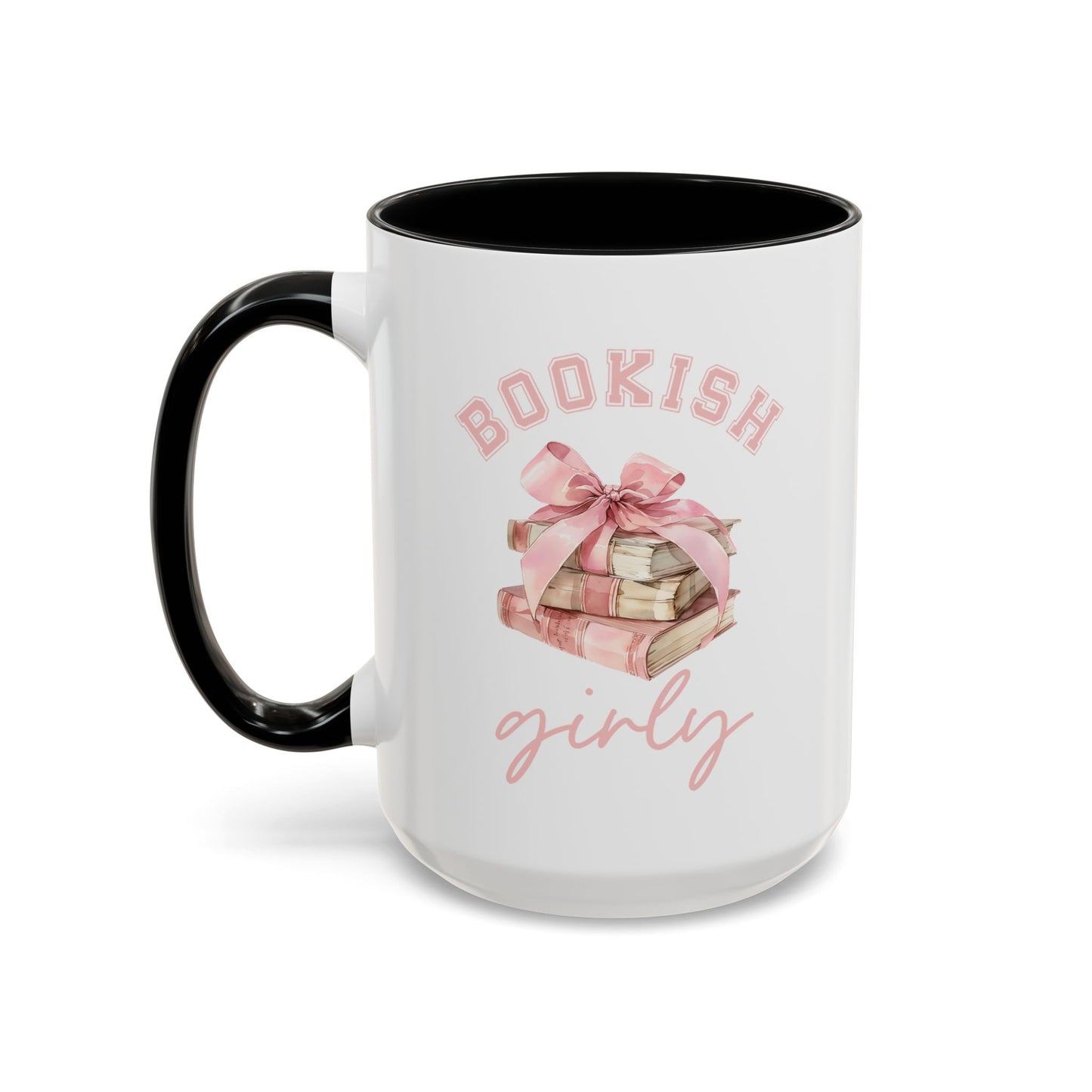 Accent Coffee Mug (11, 15oz)- Bookish Girly