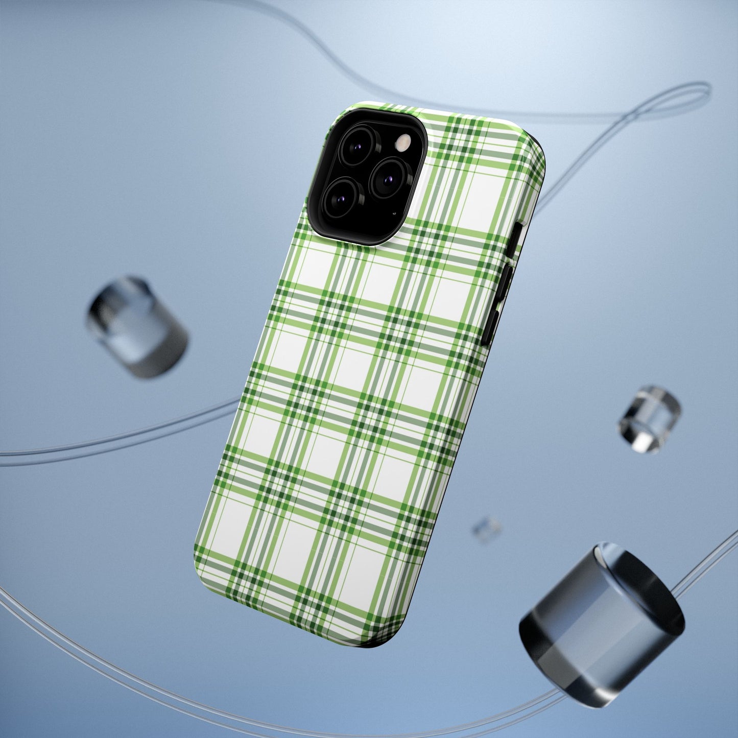 Impact-Resistant Phone Case -St. Patrick's Day Plaid