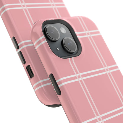 Impact-Resistant Phone Case -Girly Plaid