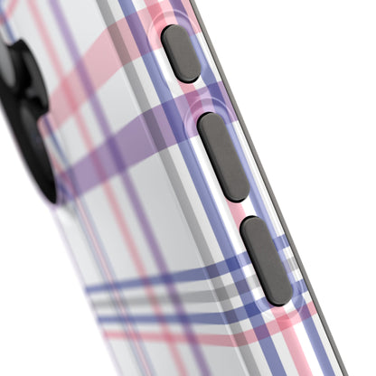 Impact-Resistant Cases - Spring Plaid Pink Purple