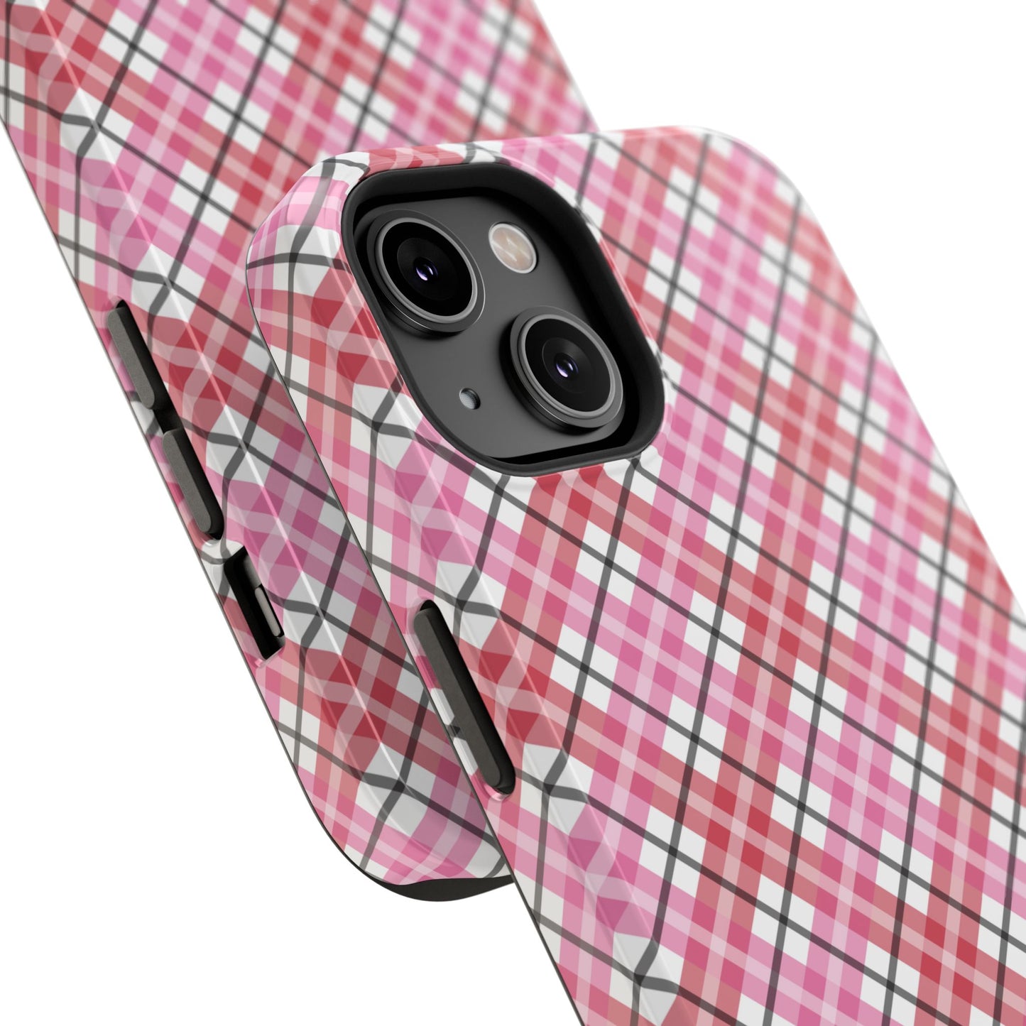 Impact-Resistant Phone Case - Valentine Plaid