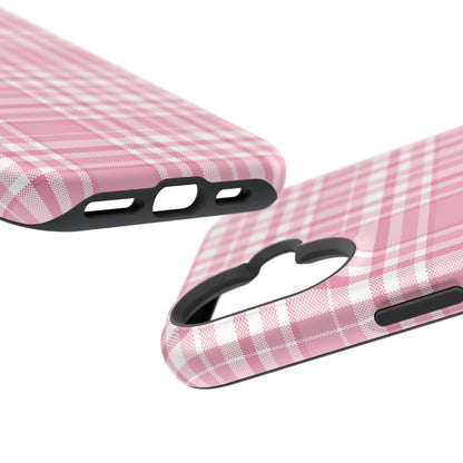 Impact-Resistant Phone Case - Easter Plaid Pink