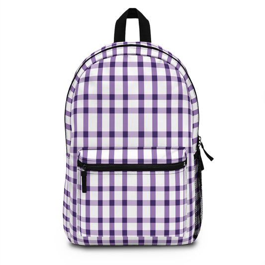 Backpack- Tiger Purple Plaid