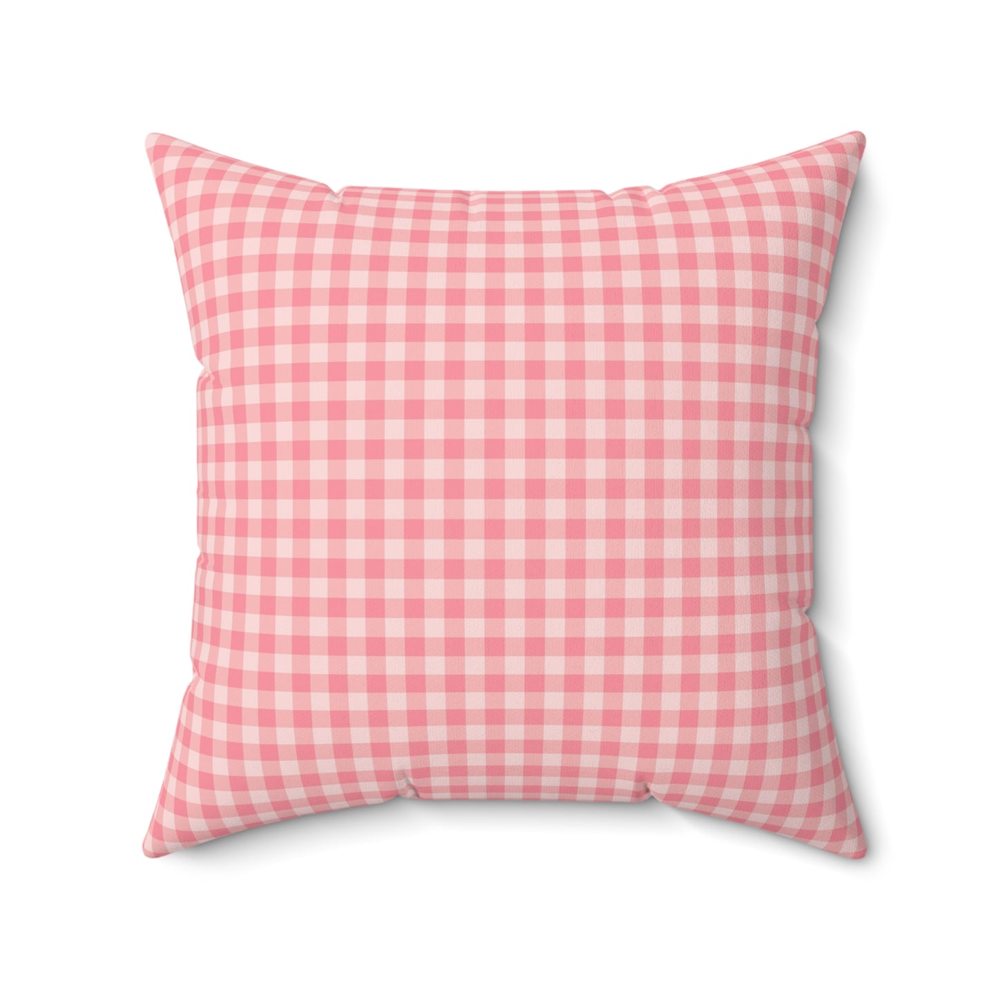 Spun Polyester Square Pillow with Removable Cover Hedgehog Playdate Polka Dots Gingham