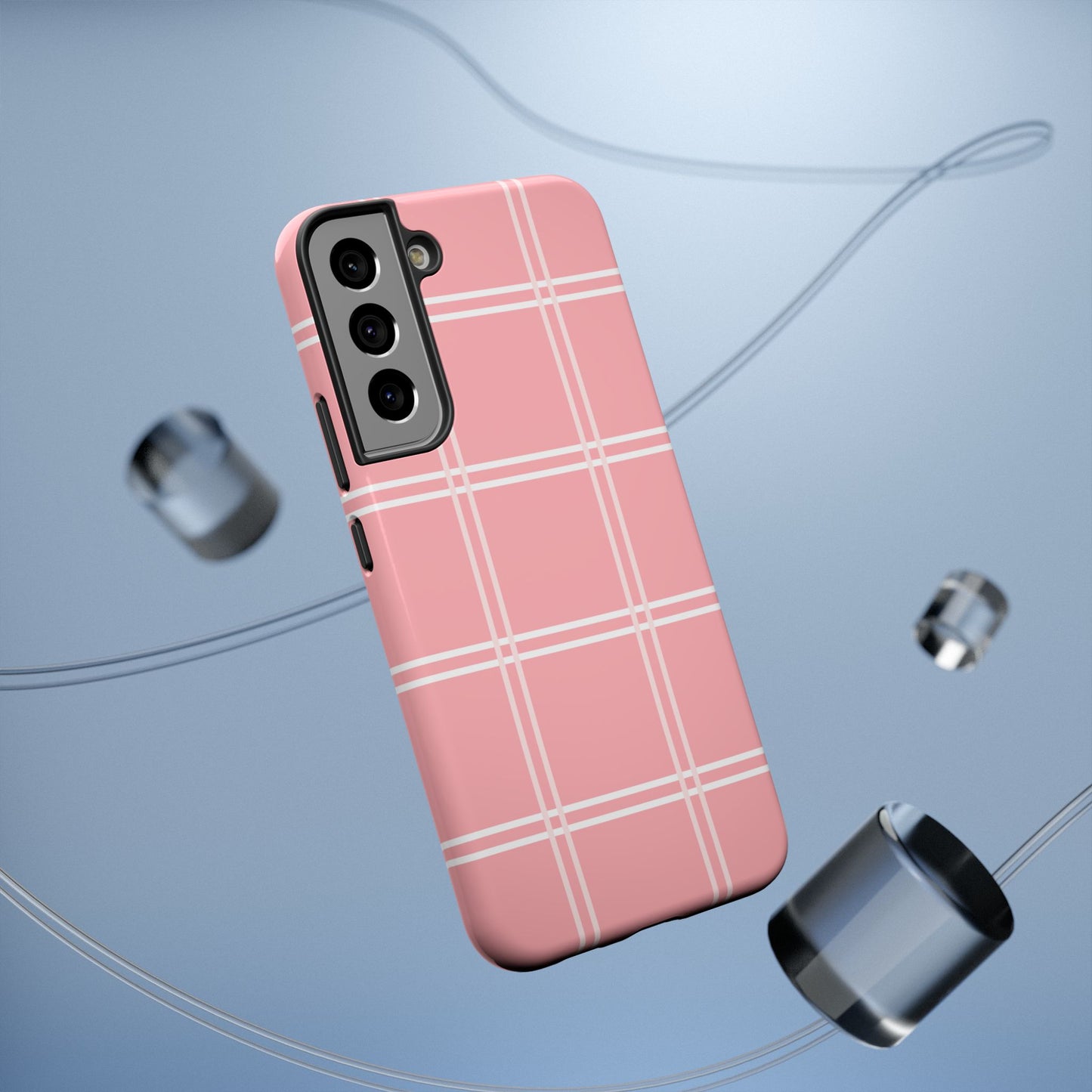 Impact-Resistant Phone Case -Girly Plaid