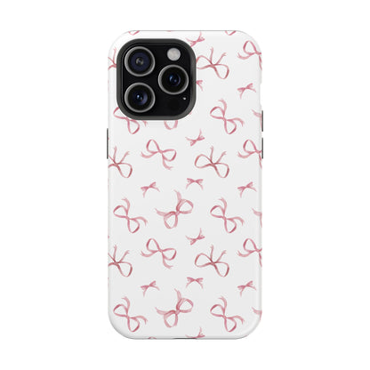 Impact-Resistant Phone Case - Coquette Bows Pink