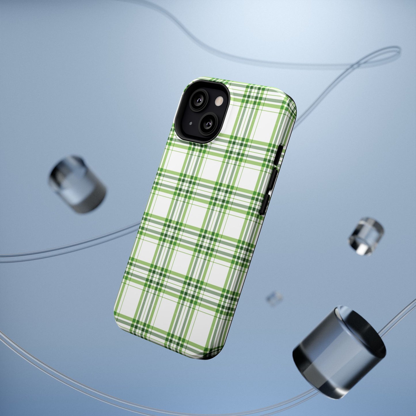 Impact-Resistant Phone Case -St. Patrick's Day Plaid