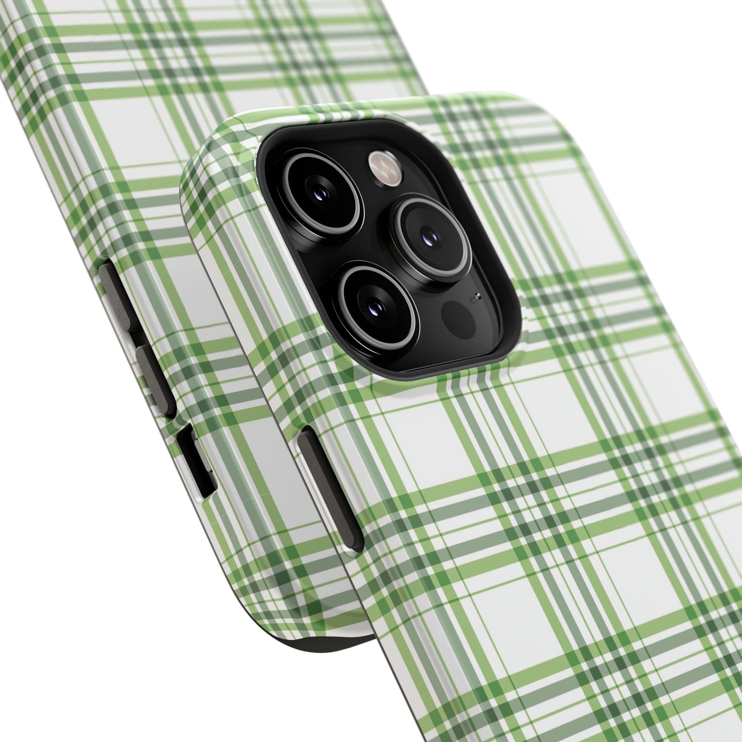 Impact-Resistant Phone Case -St. Patrick's Day Plaid