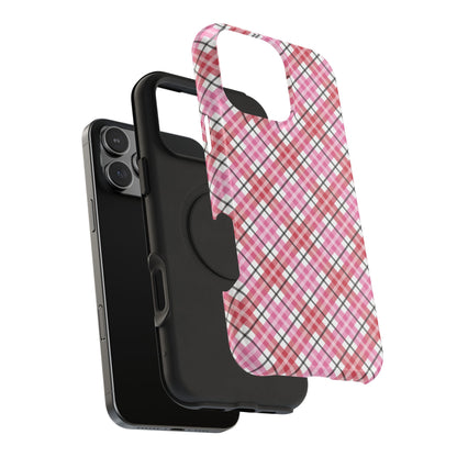 Impact-Resistant Phone Case - Valentine Plaid