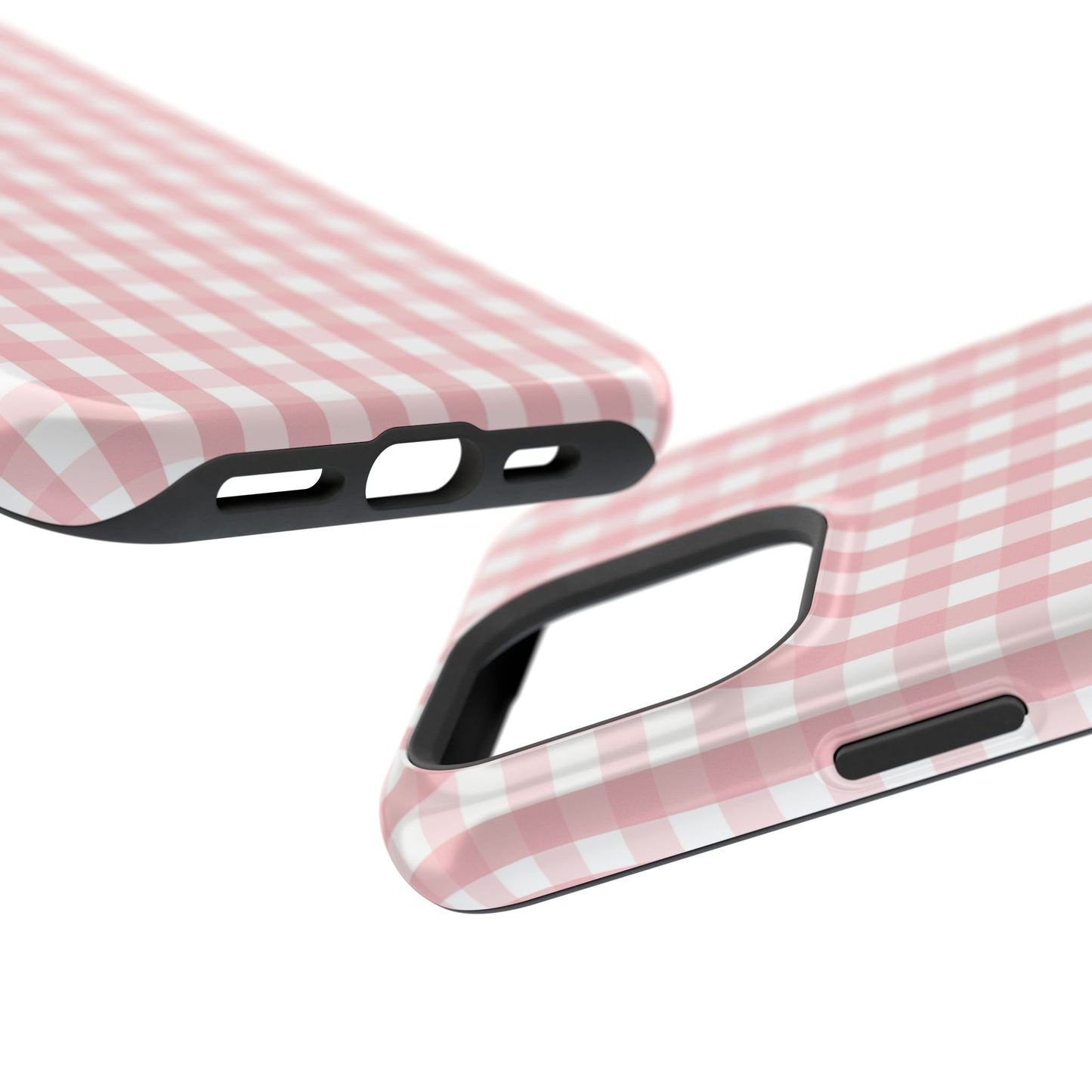 Impact-Resistant Cases -Pink Gingham