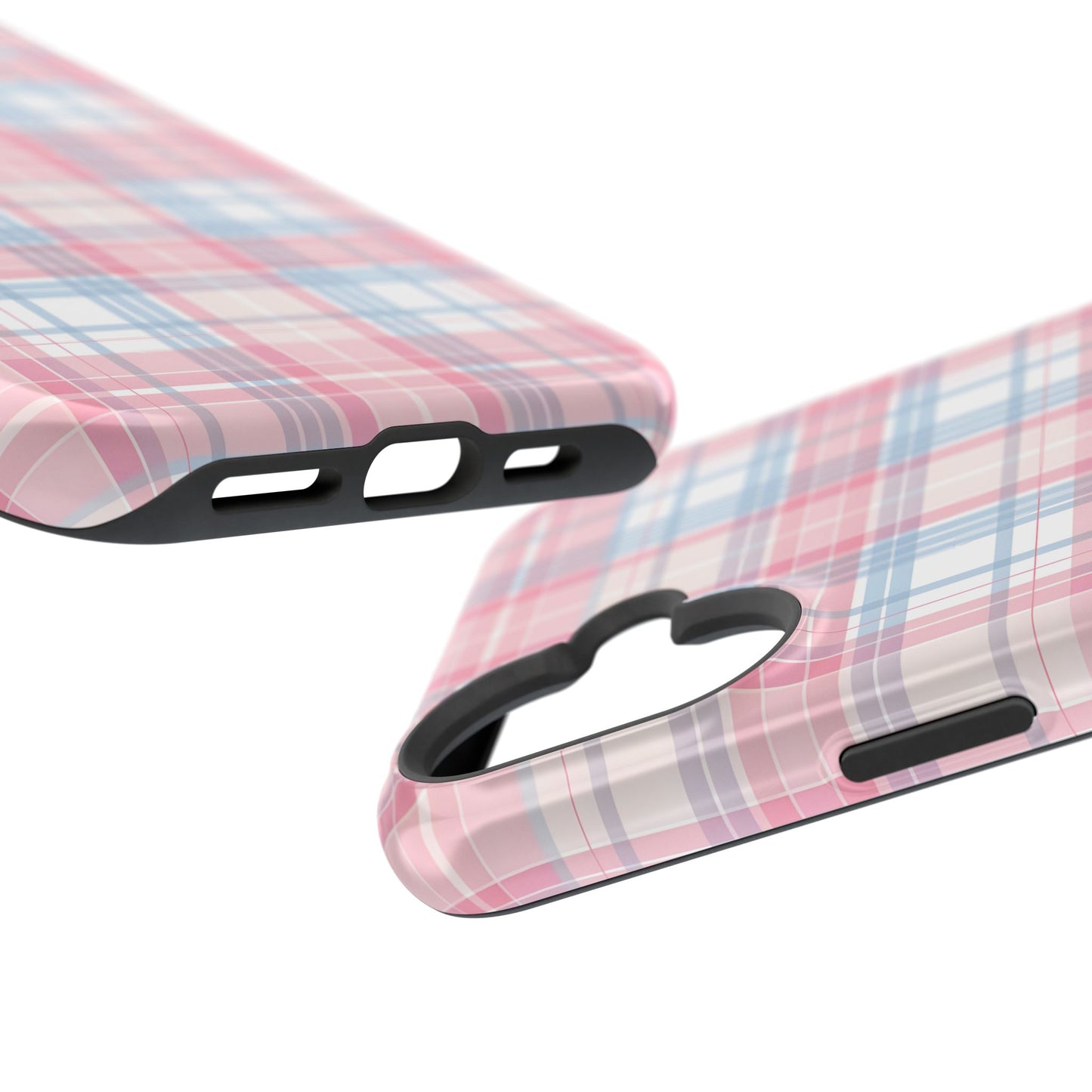 Impact-Resistant Cases-Spring Plaid Pink Blue