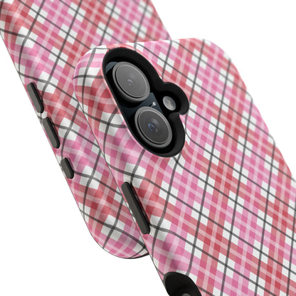 Impact-Resistant Phone Case - Valentine Plaid