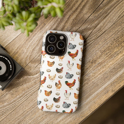 Impact-Resistant Phone Case - Chicken Love