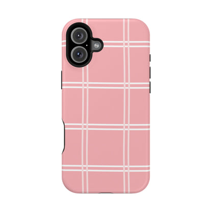 Impact-Resistant Phone Case -Girly Plaid