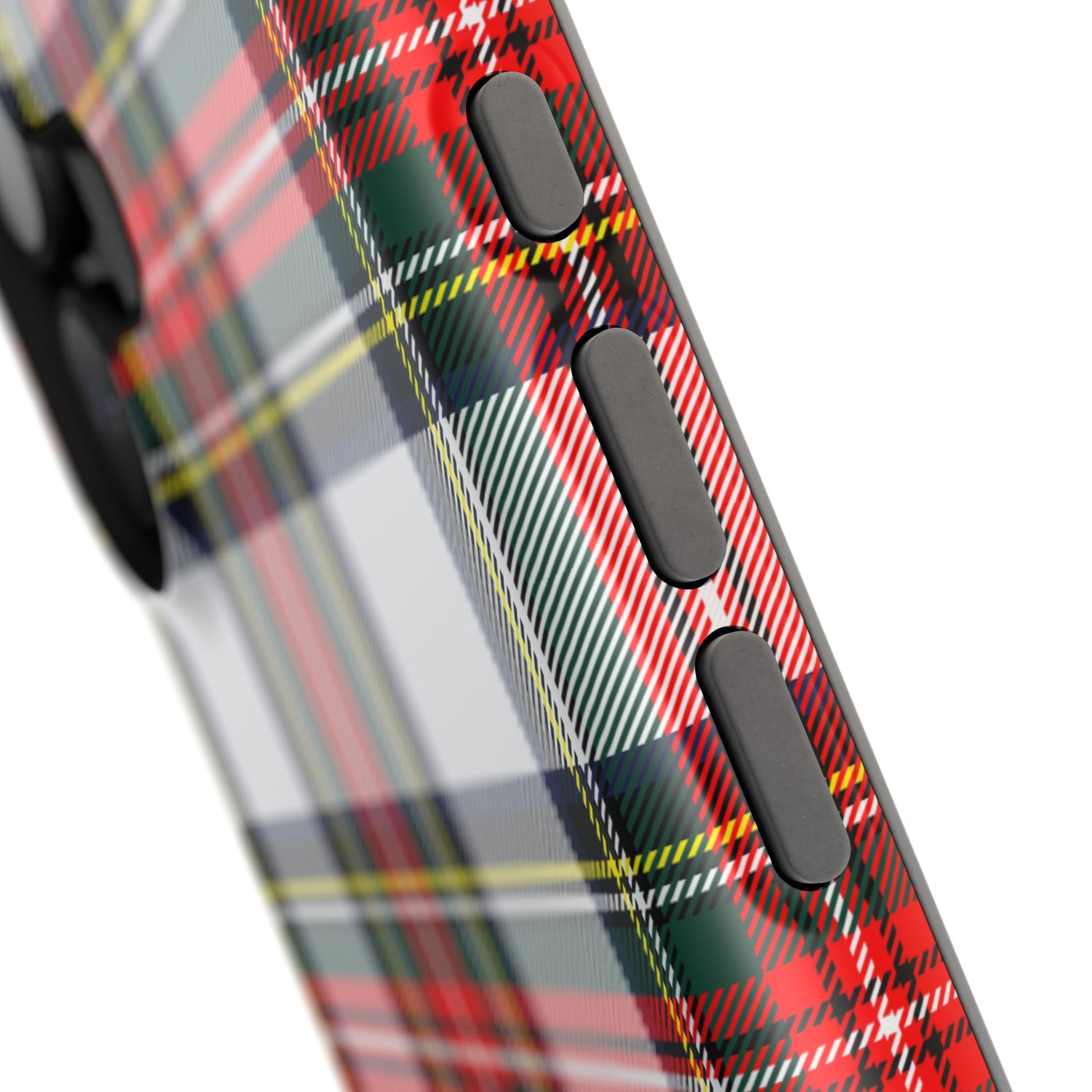 Christmas Holiday Tartan Plaid Impact-Resistant Phone Case, iPhone, Samsung