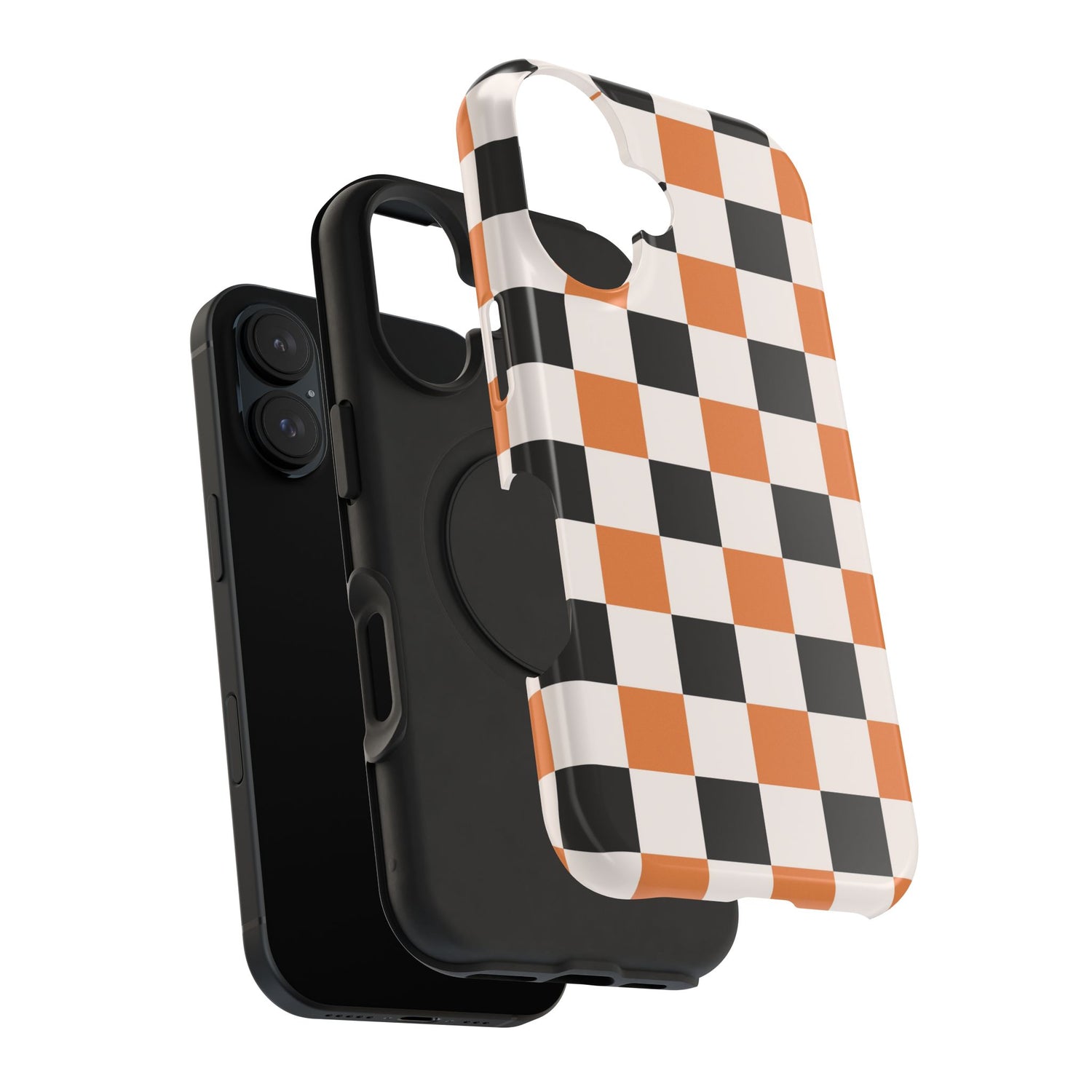 Trendy Halloween Checkerboard Phone Case | Impact-Resistant, iPhone, Samsung