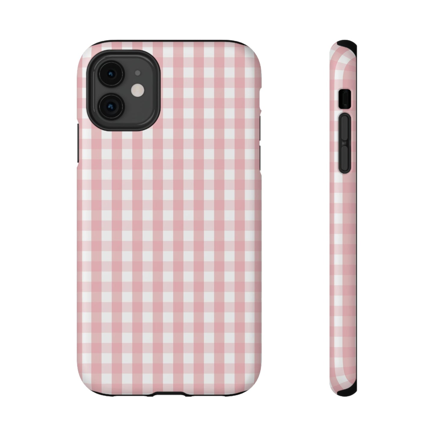 Impact-Resistant Cases -Pink Gingham