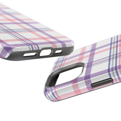 Impact-Resistant Cases - Spring Plaid Pink Purple