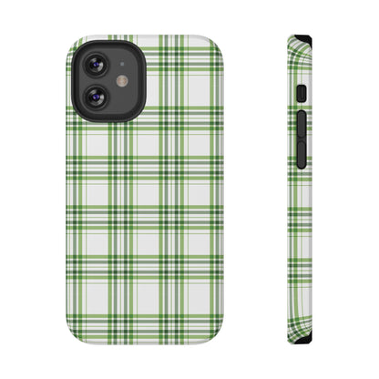 Impact-Resistant Phone Case -St. Patrick's Day Plaid