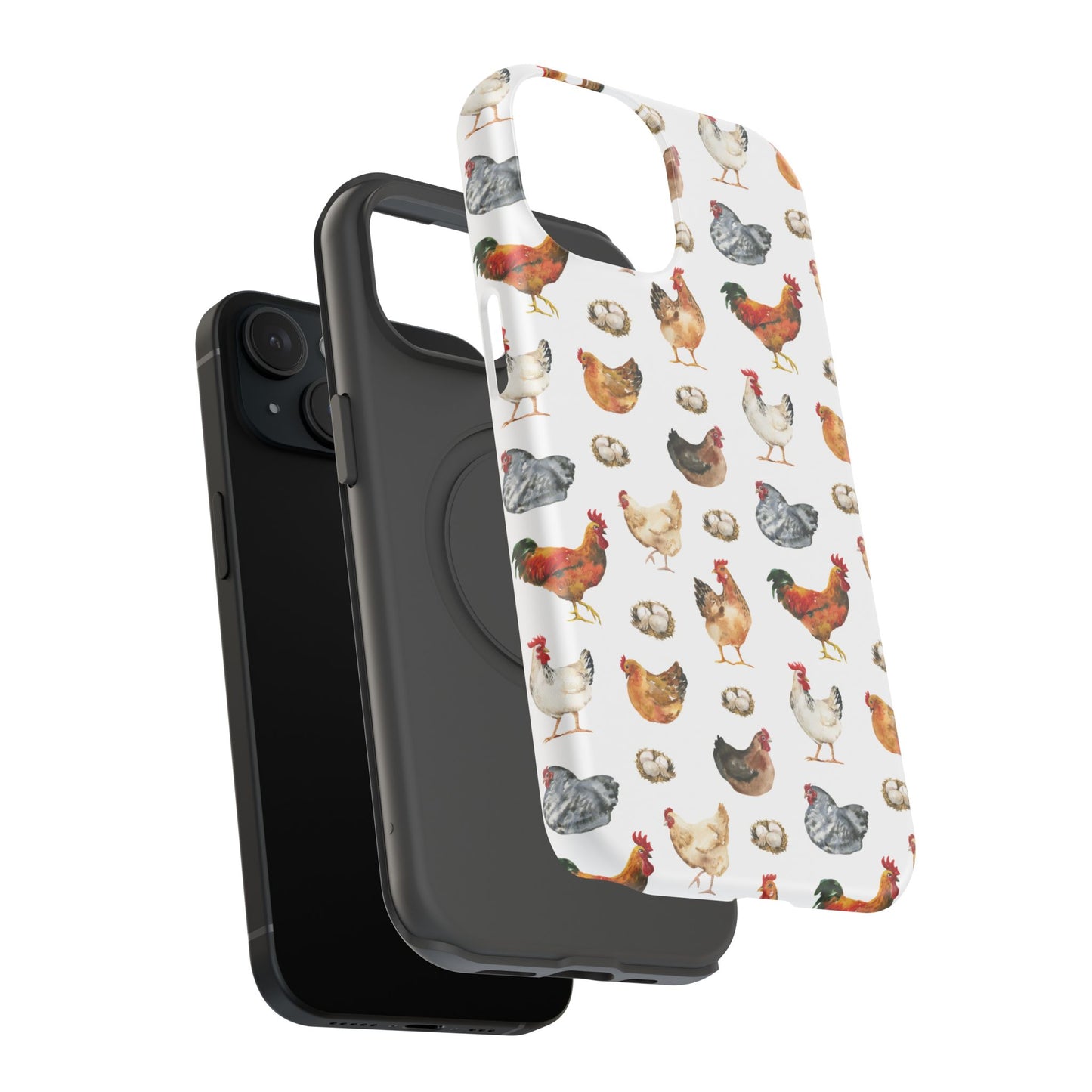 Impact-Resistant Phone Case - Chicken Love